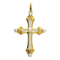9ct Yellow Plated Cross Pendant Hallmarked British Made All Chain Lengths