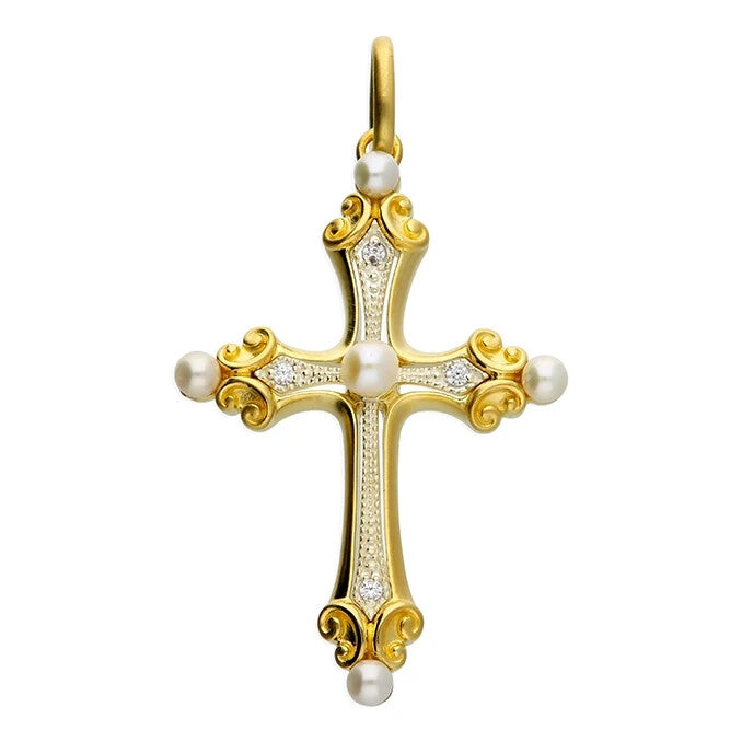 9ct Yellow Plated Cross Pendant Hallmarked British Made All Chain Lengths