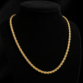 Yellow Gold Rope Chain British Made Fully Hallmarked 20" Weight 6.5g