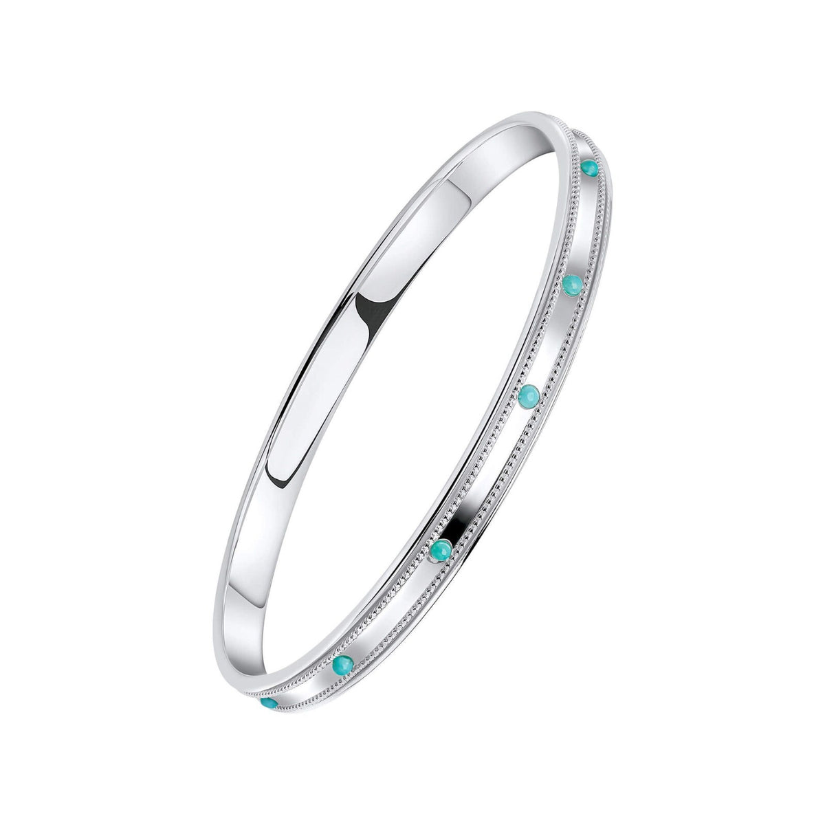 Ridged Spinner Bangle Sterling Silver 925 Hallmarked Brand New Boxed