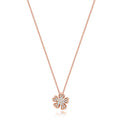 35 Natural Diamond Clover Necklace 18ct Rose Gold Hallmarked British Made