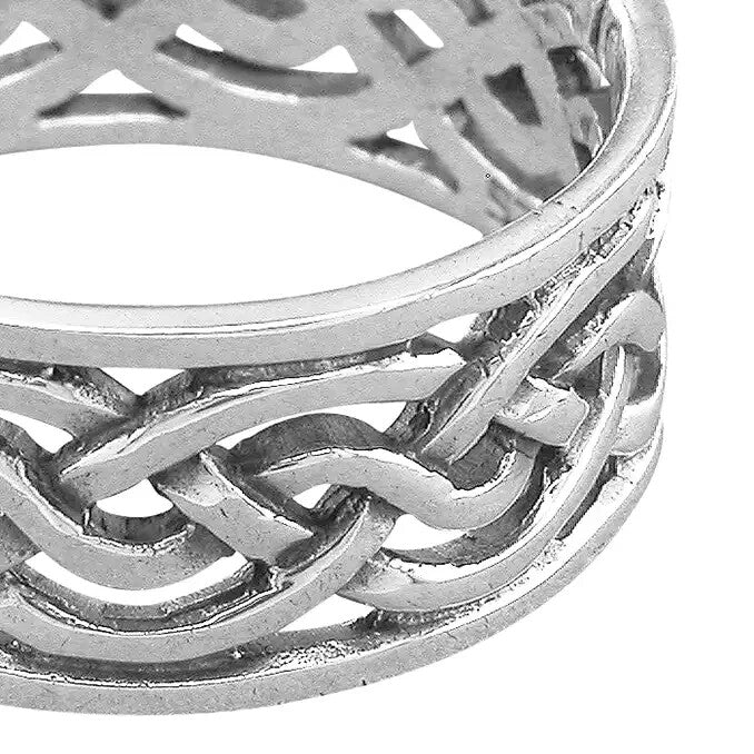 Mens Celtic Band Ring 925 Hallmarked British Made Brand New Boxed  Sizes S - Z