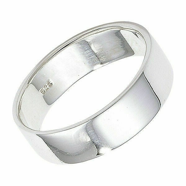 Men's Sterling Silver Wedding Band Gents 925 Hallmarked Sizes R - Z