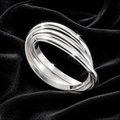 Sterling Silver 3 Piece Russian Ring 925 Hallmarked Size K - S British Made