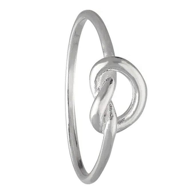 Classic Knot Ring Sterling Silver 925 Hallmarked British Made Size L - R