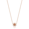 12 Natural Diamond Clover Necklace 18ct Rose Gold Hallmarked British Made