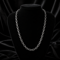 Heavy Oxidised Gents Anchor Chain Solid Sterling Silver 925 Hallmarked