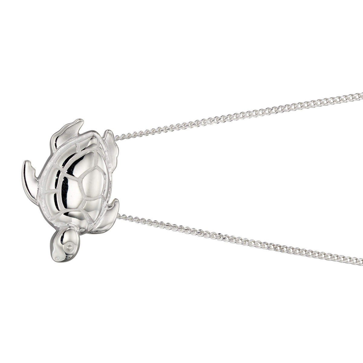 Turtle Pendant Sterling Silver 925 Hallmarked British Made All Chain Lengths