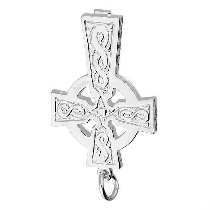Heavy Celtic Cross Sterling Silver 925 Hallmarked British Made All Chain Lengths