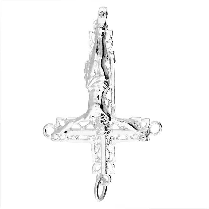 Open Crucifix Cross Sterling Silver 925 Hallmark British Made All Chain Lengths