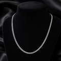 Gents Heavy DC Curb Chain Solid Sterling Silver 925 Hallmarked British Made