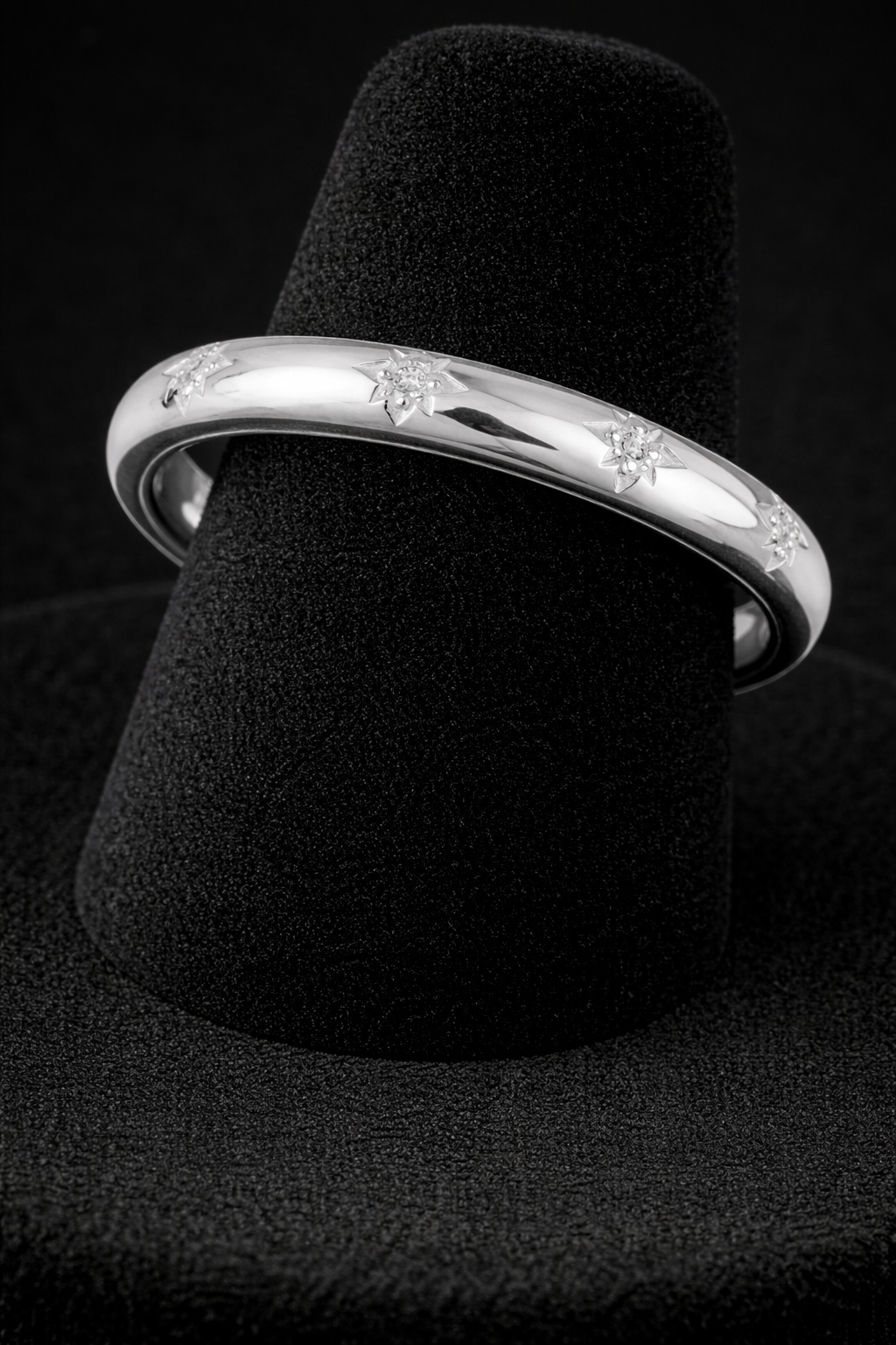 Starburst Gemstone Ring Sterling Silver 925 Hallmarked K - S British Made
