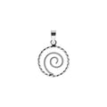 Rope Swirl Pendant Sterling Silver 925 Hallmarked All Chain Lengths Brand New