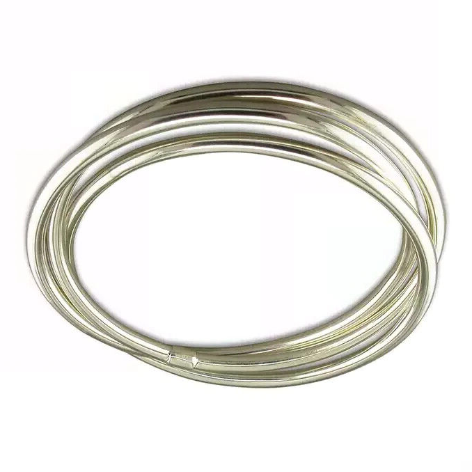 4mm Russian Slave Bangle Sterling Silver 925 Hallmarked British Made Brand New