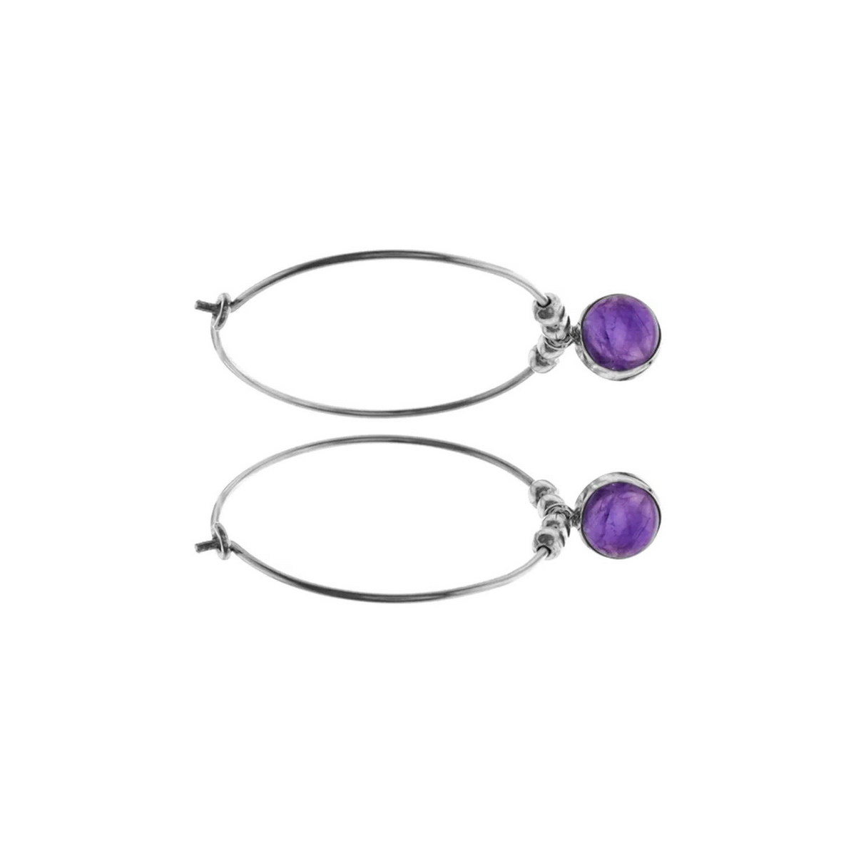 Ivy labradorite Hoop Earrings Sterling Silver 925 Hallmarked Brand New Boxed