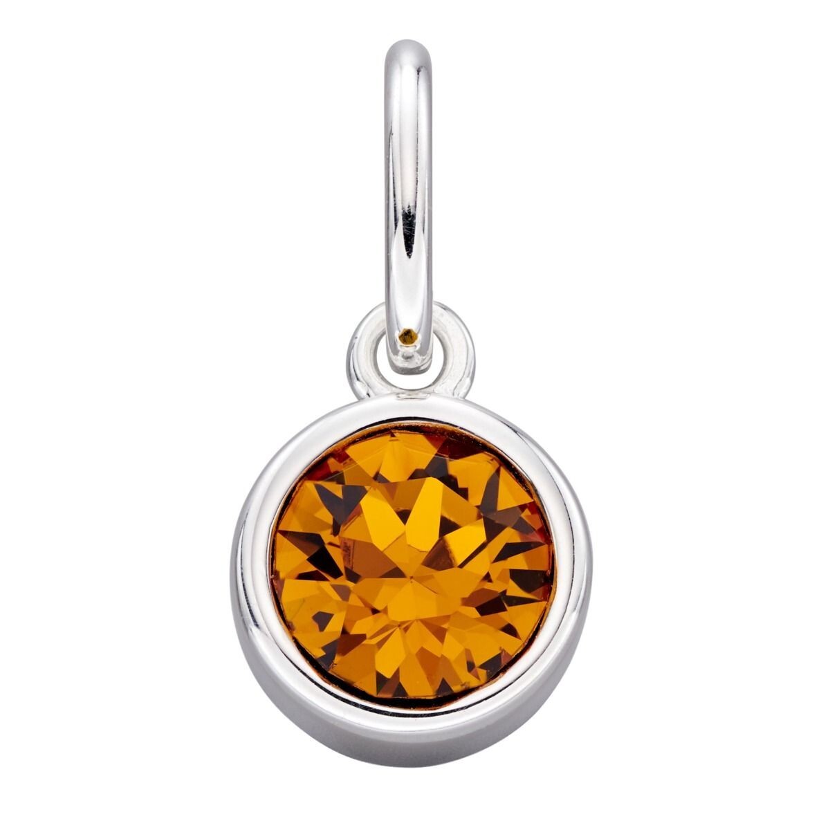 Crystal Birthstone Pendant Sterling Silver 925 Hallmark British Made All Months