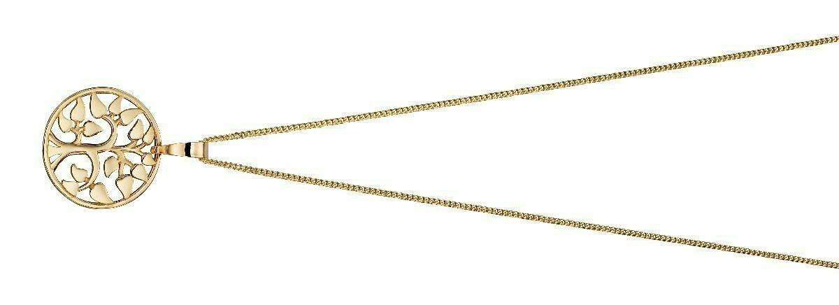 Tree Of Life Pendant Yellow Gold 375 Hallmarked British Made Brand New Boxed