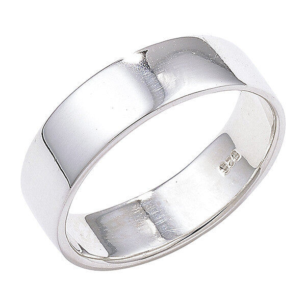 Men's Sterling Silver Wedding Band Gents 925 Hallmarked Sizes R - Z
