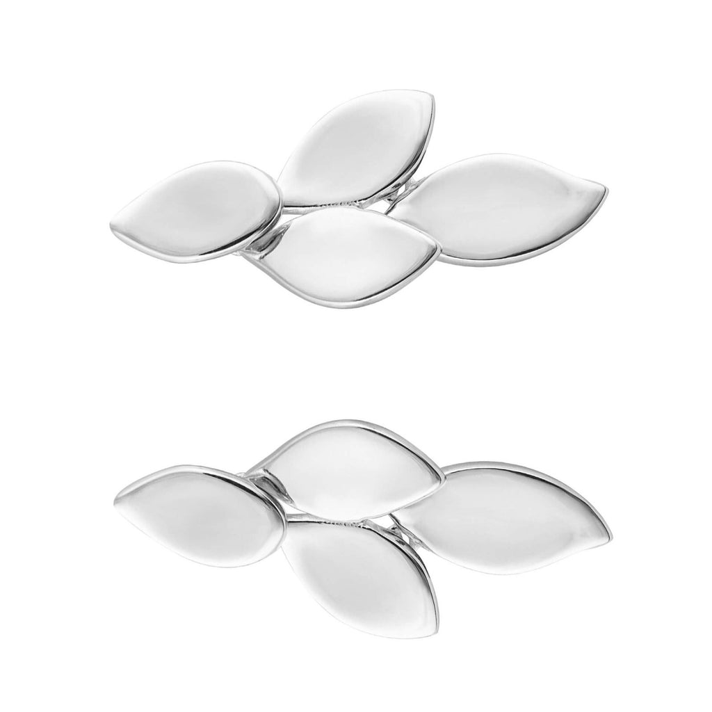 Flowing Petal Drop Earrings Steling Silver 925 Hallmarked Brand New Boxed