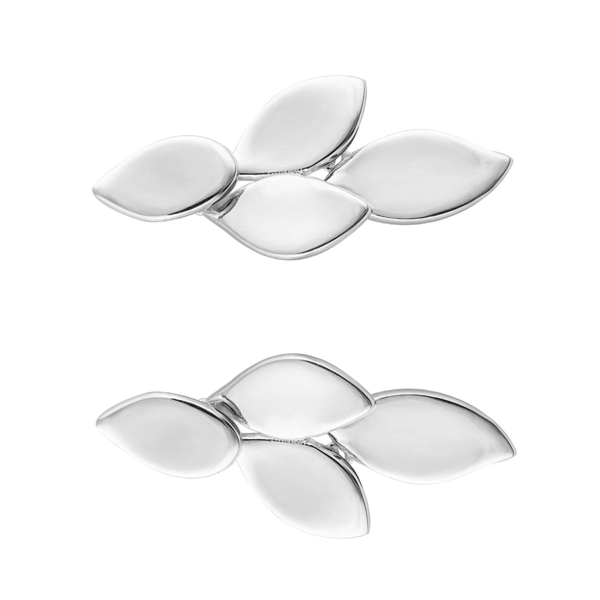 Flowing Petal Drop Earrings Steling Silver 925 Hallmarked Brand New Boxed
