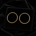 9ct Yellow Gold Hinged Hoop Earrings 375 Hallmarked 10mm 12mm 14mm Diameter