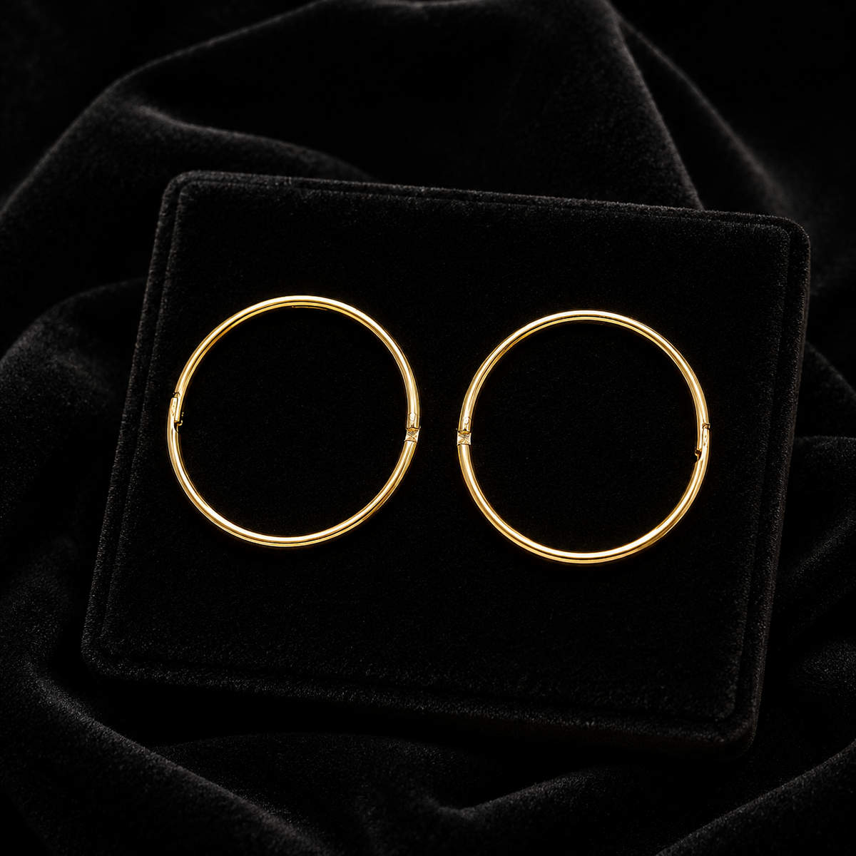 9ct Yellow Gold Hinged Hoop Earrings 375 Hallmarked 10mm 12mm 14mm Diameter