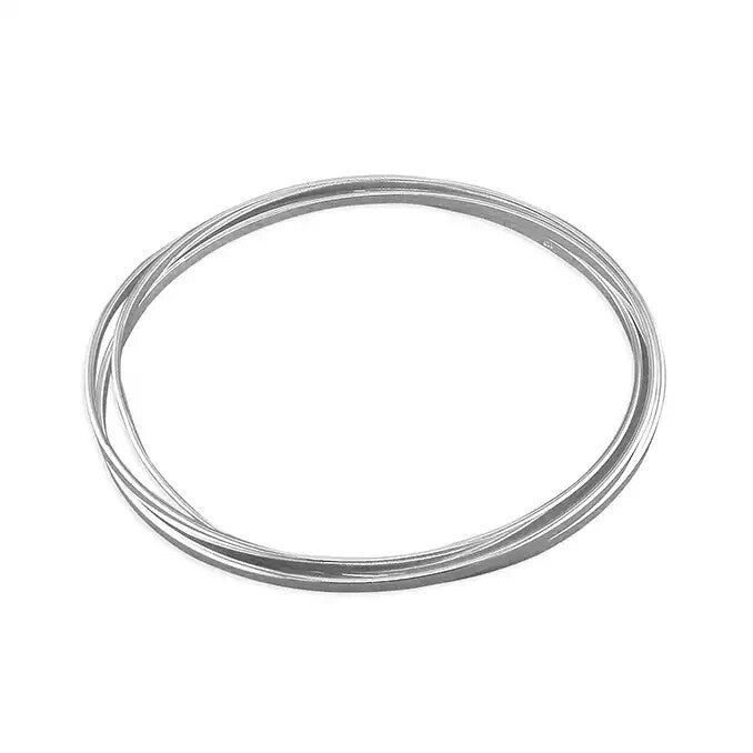 Triple Russian Bangle Sterling Silver 925 Hallmarked British Made Brand New