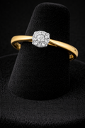 Natural Diamond Engagement Ring Solid 9ct Yellow Gold 375 Hallmarked