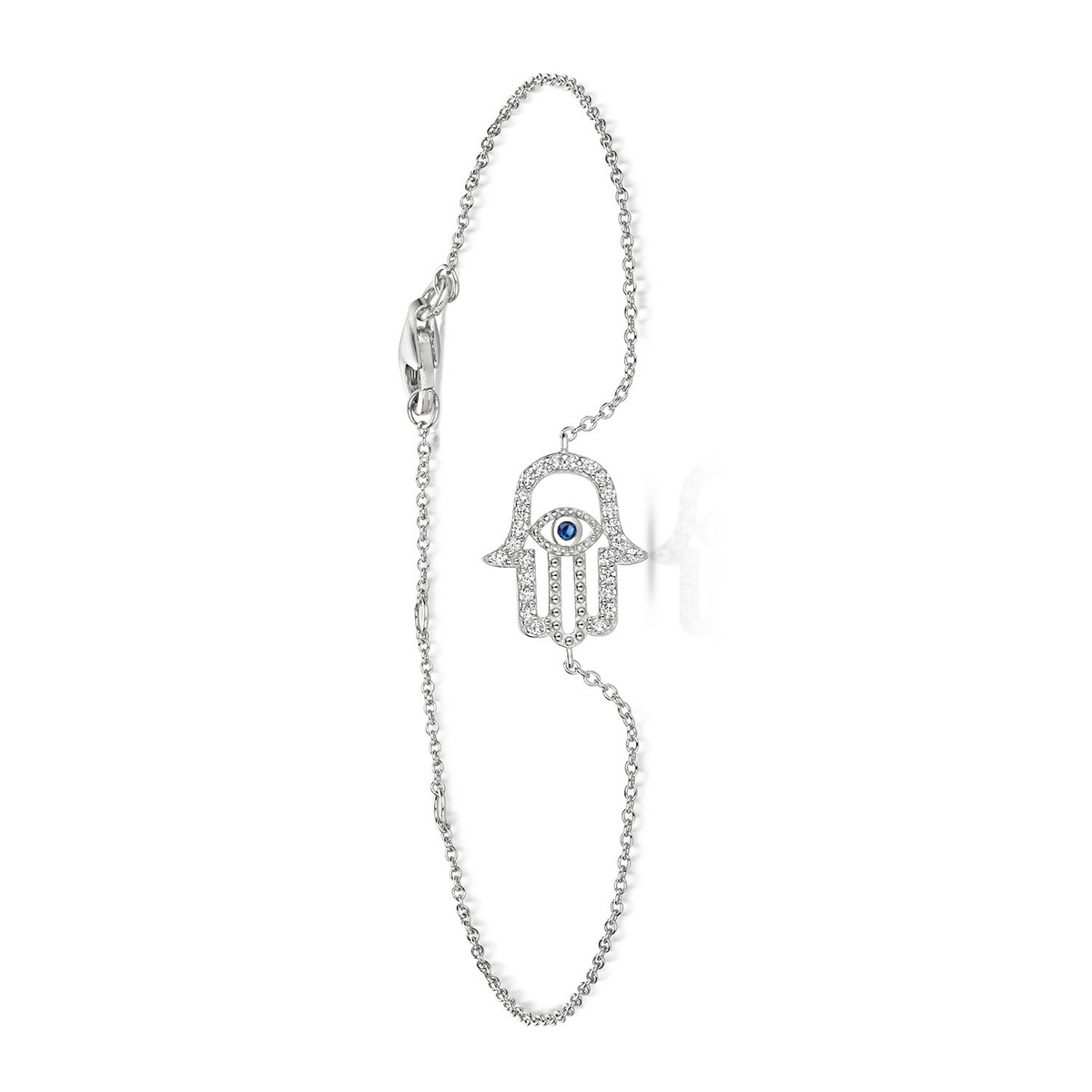 Sapphire Evil Eye Bracelet Sterling Silver 925 Hallmarked Brand New Boxed