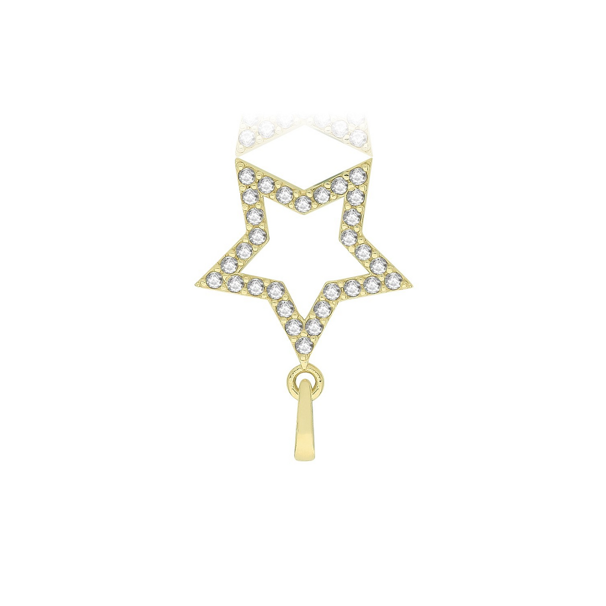 Star 9ct Yellow Gold Pendant 375 Hallmarked British Made All Chain Lengths