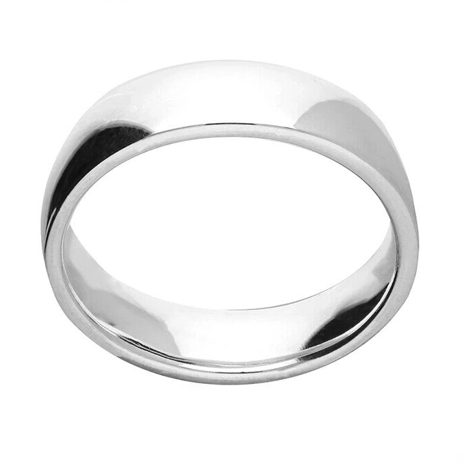 Mens 5mm Plain Wedding Band Ring 925 Hallmarked British Made Sizes M - Z