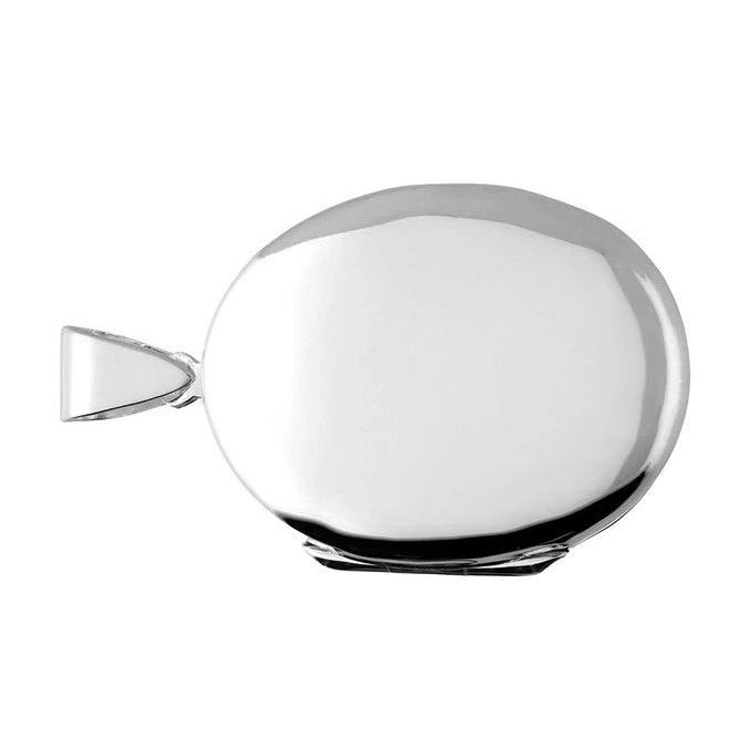 Oval Locket Crafted In Sterling Silver Hallmarked British Made All Chain Lengths
