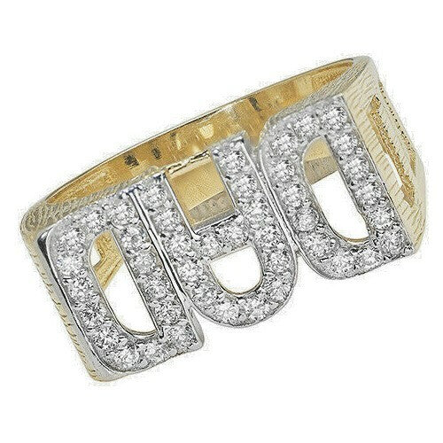 Dad Gemstone Ring 9ct Yellow Gold 375 Hallmarked Sizes Q - Z