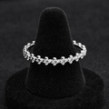 Fancy Thin Band Ring Sterling Silver 925 Hallmarked British Made Size J - T