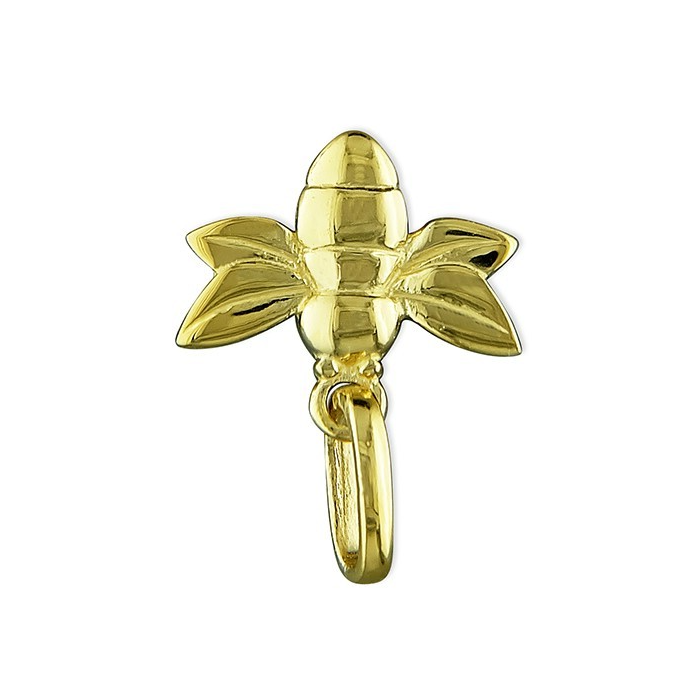 Baby Bumble Bee Pendant 18ct Yellow Gold Plated Hallmarked All Chain Lengths