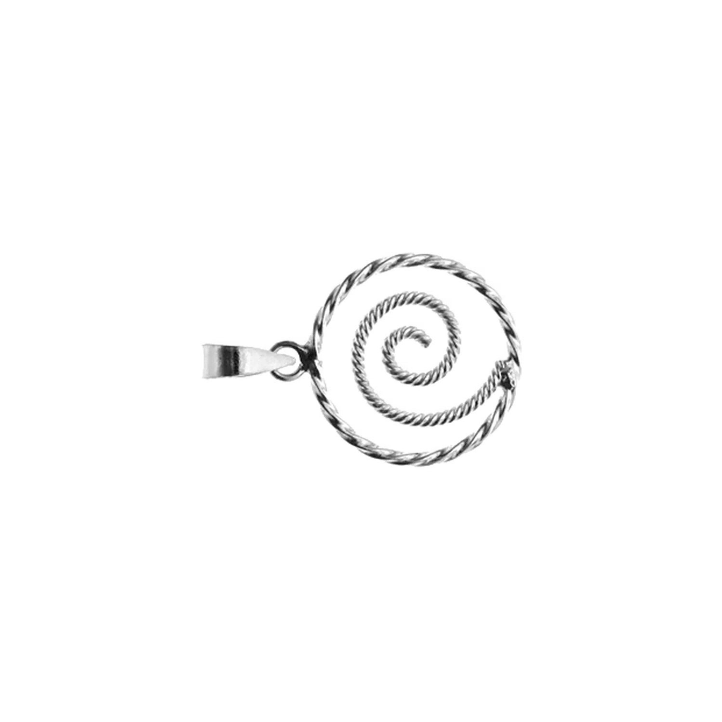 Rope Swirl Pendant Sterling Silver 925 Hallmarked All Chain Lengths Brand New