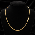 Yellow Gold Square Franco Chain British Made Fully Hallmarked 20" Weight 5.4g