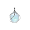 Triple Overlay Moonstone Pendant Sterling Silver Hallmarked All Chain Lengths