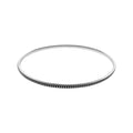 Sterling Silver Ridged Bobble Bangle British Made 925 Hallmarked Brand New Boxed