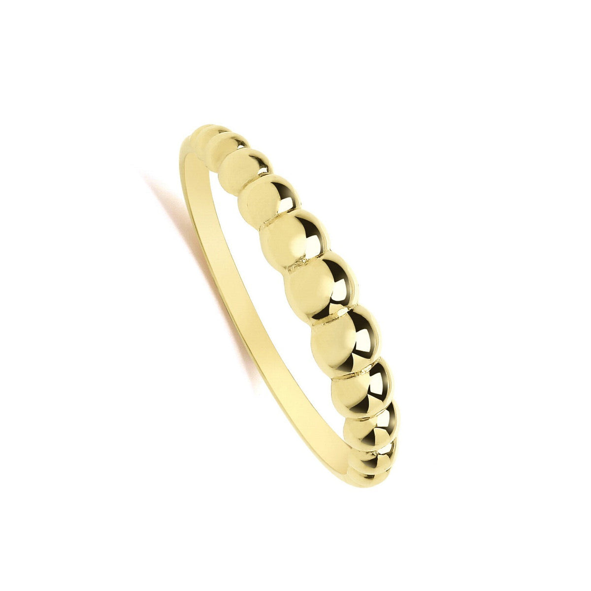 Bobble Ring 9ct Yellow Gold Hallmarked Sizes J - T British Made