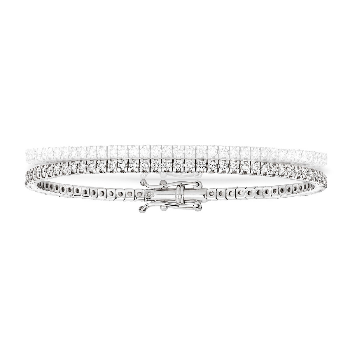 Statement Natural Diamond 18ct White Gold Bracelet 375 Hallmarked British Made