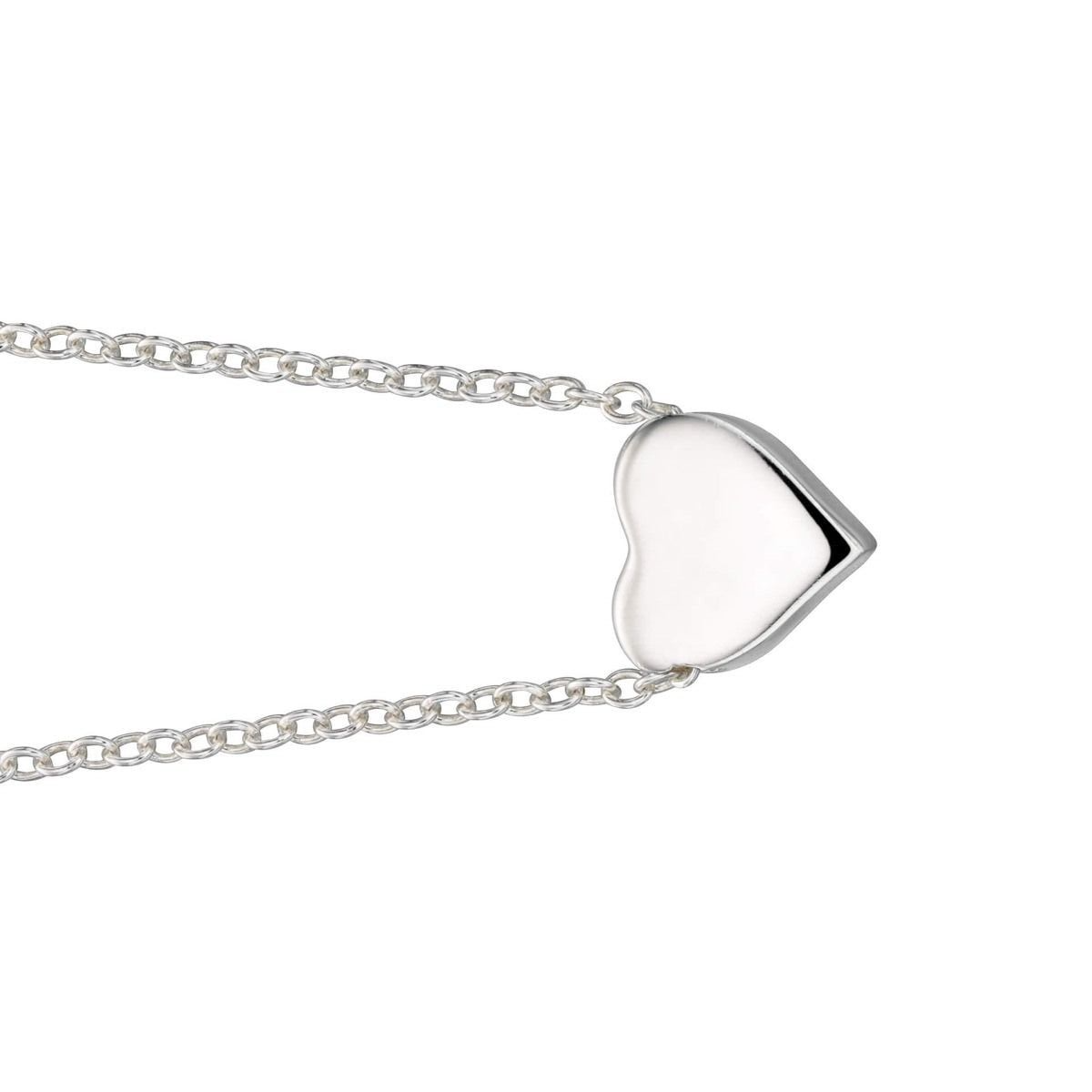Engravable Heart Necklace 925 Sterling Silver Hallmarked British Made
