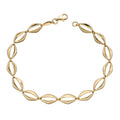 Open Eye Link Bracelet In 9ct Yellow Gold 375 Hallmarked British Made