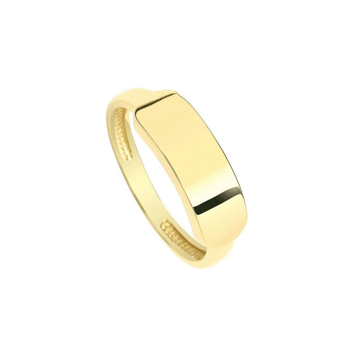 Ladies ID Signet Ring 9ct Yellow Gold 375 Hallmarked Sizes H - Q British Made