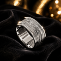 Ladies Wrapped Wire Band Ring 925 Hallmarked British Made Sizes K - R