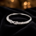 Infinity Eternity Ring Sterling Silver 925 Hallmarked British Made Size M - R