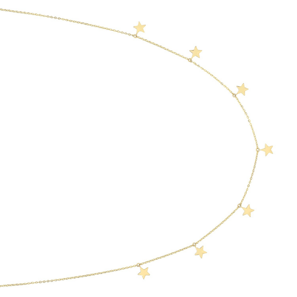 Star Celestial Necklace 9ct Yellow Gold 375 Hallmarked British Made