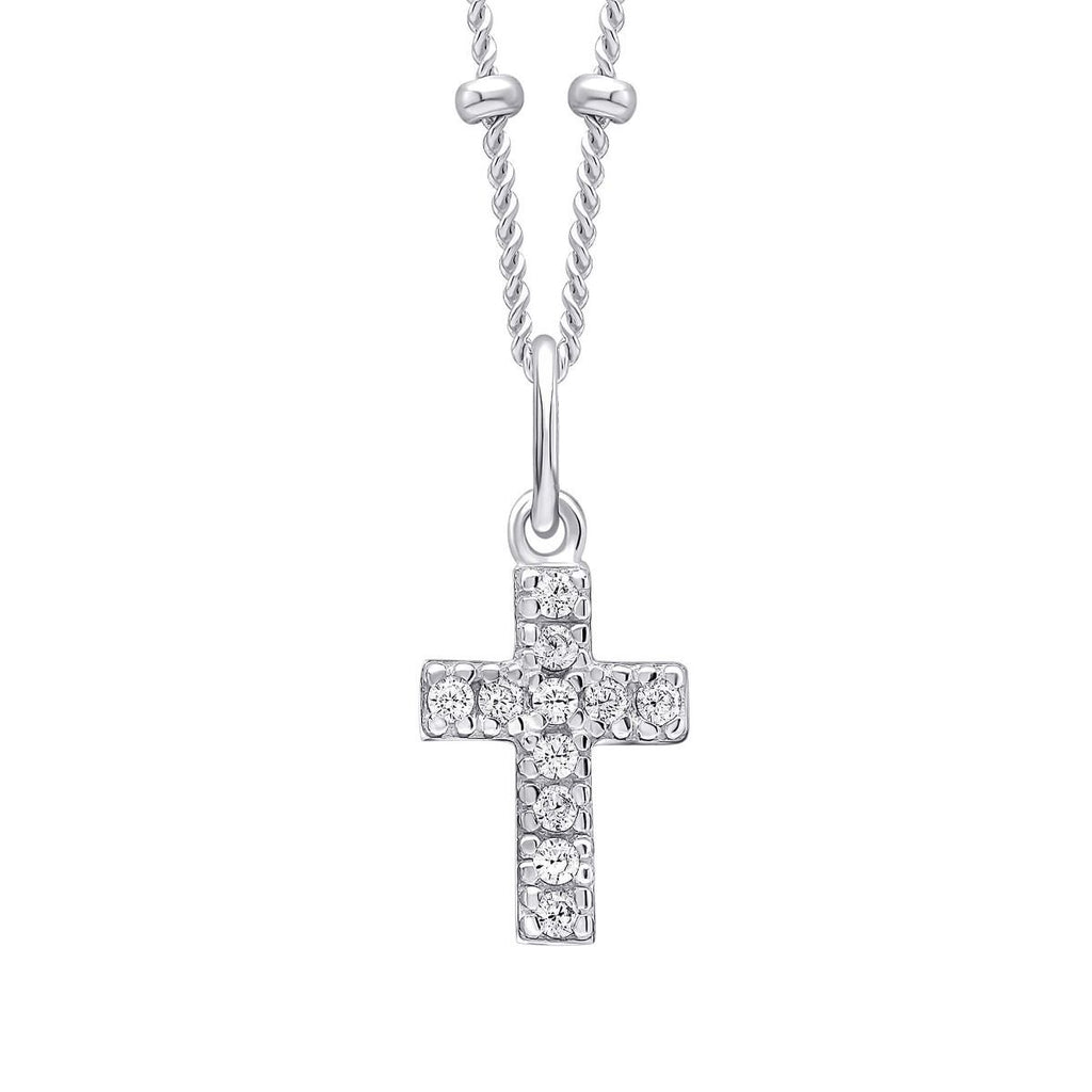 Small Cross Pendant Sterling Silver 925 Hallmark All Chain Lengths British Made