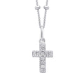 Small Cross Pendant Sterling Silver 925 Hallmark All Chain Lengths British Made