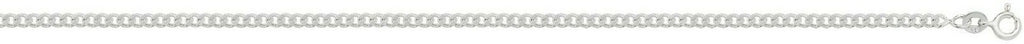 Sterling Silver Curb Chain Solid British Made Fully Hallmarked Brand New 18"